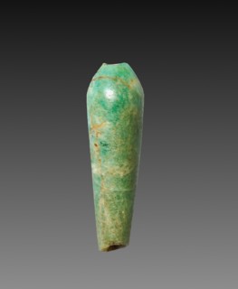 Teardrop-Shaped Bead, 1980-1801 BC. Egypt, Middle Kingdom, Dynasty 12. Feldspar; average: 1.2 cm