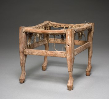 Child's Stool, 1295-1186 BC. Egypt, New Kingdom, Dynasty 19, 1295-1186 BC. Wood; overall: 20.3 x 20