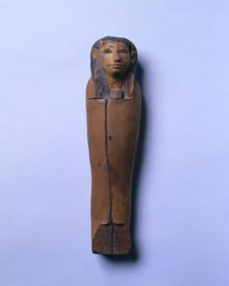 Model Mummy, 1980-1801 BC. Egypt, Middle Kingdom, Dynasty 12. Painted cedar; overall: 23 x 2.9 x 4