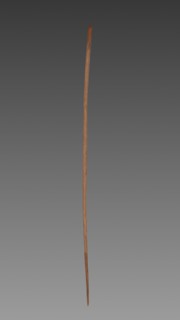 Wooden Arrow, First Intermediate period- Middle Kingdom, 2123- 1814 BC. Egypt, First Intermediate