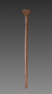 Wooden Staff or Support, Middle Kingdom, Dynasty 11-12, 2040-1914 BC. Egypt, Middle Kingdom,
