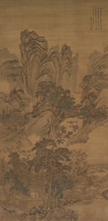 Landscape, 1632-1717. Wang Hui (Chinese, 1632-1717). Hanging scroll, color on silk; overall: 200.9