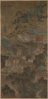 Court Ladies in the Imperial Palace, 1271-1368. China, Yuan dynasty (1271-1368). Hanging scroll,