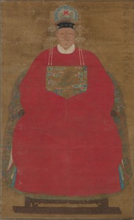 Madam Han Neefang, 1368- 1644. China, Ming dynasty (1368-1644). Hanging scroll, ink and color on