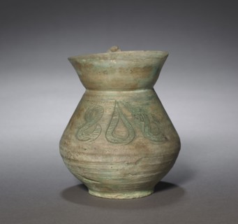 Jug, 900s-1100s. Iran, 10th-12th century. Earthenware; overall: 13.2 x 12 cm (5 3/16 x 4 3/4 in.).