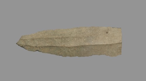 Sickle Blade, 1980-1801 BC. Egypt, Middle Kingdom, Dynasty 12. Flint; overall: 5 cm (1 15/16 in.).