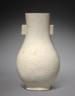 Vase: Ding ware, 1368- 1644. China, Ming dynasty (1368-1644). Porcelain; diameter: 20 cm (7 7/8 in