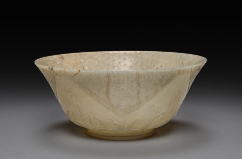 Bowl, 1662-1722. China, Qing dynasty (1644-1911), Kangxi reign (1661-1722). Jade; overall: 16 cm (6