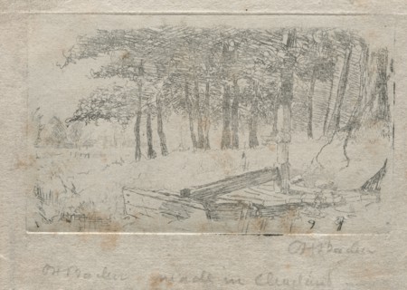 Sketch from Nature, 1879. Otto H. Bacher (American, 1856-1909). Etching