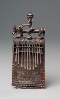Thumb Piano, late 1800s. Central Africa, Democratic Republic of the Congo or Angola, Chokwe