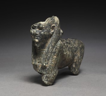 Tutu as Sphinx, 150 BC-AD 30. Egypt, Late Ptolemaic Dynasty, 305 BC-30 AD. Gray steatite; overall: