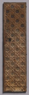 Pair of Doors (right door), early 1400s. Spain, early 15th century. Gilded and painted wood (pine);