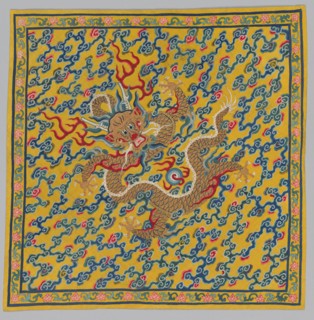Wrapper for the Tapestry Scroll Mingling of Clear and Muddy Water at the Junction of the Jing and