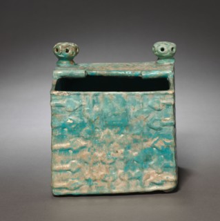 Casket, Late 12th-13th Century. Syria (Raqqa), Ayyubid Period. Fritware with molded design under