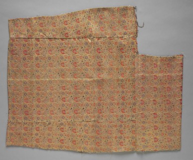 Fragments, 1700s. Iran, 18th century. Silk, brocaded, with metal thread weft; overall: 67.3 x 56.1