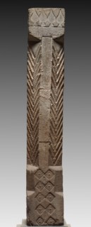 Hollow Tile:  Column from Tomb-Chamber Doorway, 2nd Century. China, Han dynasty (202 BC-AD 220).