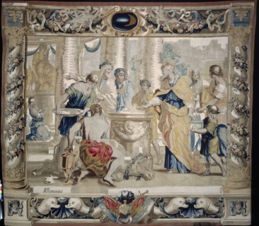 Dido Sacrifices to Juno, the Goddess of Marriage, 1679. Giovanni Francesco Romanelli (Italian,