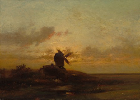 The Windmill, late 1850s. Jules Dupré (French, 1811-1889). Oil on fabric; framed: 80 x 106.5 x 7.5