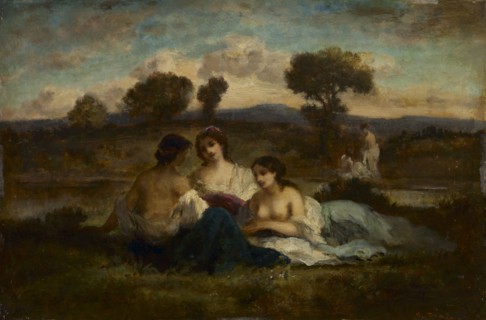 The Bathers, after 1847. Imitator of Narcisse Diaz de la Peña (French, 1807-1876). Oil on wood;