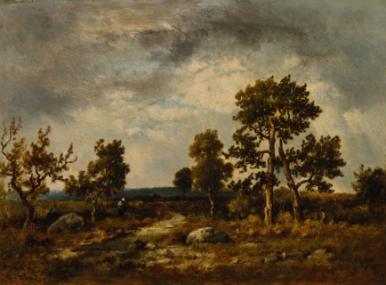 Path Near the Pond of Vipers, Fontainebleau Forest, c. 1860s. Narcisse Diaz de la Peña (French,