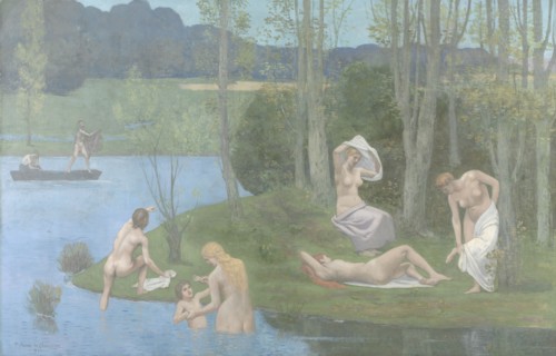Summer, 1891. Pierre Puvis de Chavannes (French, 1824-1898). Oil on fabric; framed: 189.5 x 270.5 x
