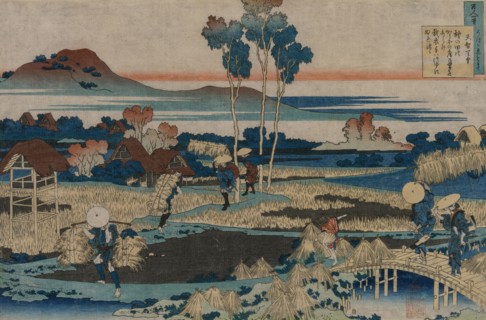 Poem by Emperor Tenchi, from the series One Hundred Poems by One Hundred Poets Explained by the
