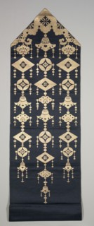 Headdress (Dzu-Kin), 1800-1850. Japan, 19th century, Tokugawa Period (1600-1850). Silksatin weave;