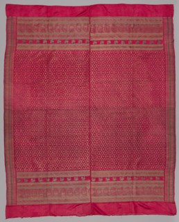 Gold Brocade, 1800s. India, 19th century. Brocade; silk and metal; overall: 196.2 x 158.8 cm (77