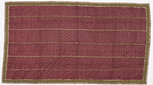 Sari, 1800s - early 1900s. India, 19th - early 20th century. Tabby ground, brocaded and
