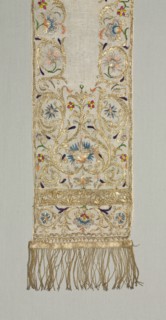 Cap (Benika), 1800s. Algeria, 19th century. Embroidery: silk and metal strips on linen tabby