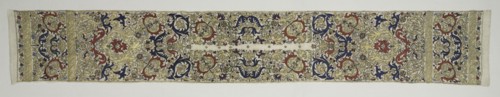 Kerchief (Tensifa), 1700-1899. Algeria, 18th-19th century. Embroidery: silk, gold, and silver on