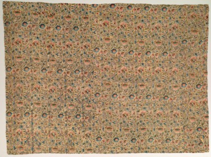 Embroidered Textile, 18th-19th century. Turkey, 18th-19th century. Embroidery: silk and metallic