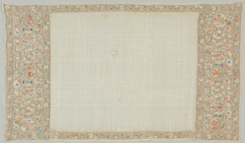 Embroidered Towel (Peshkir), 18th-19th century. Turkey, 18th-19th century. Embroidery: silk and