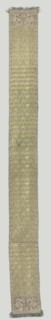 Sash, 18th century. Poland, 18th century. Brocade; silk and metal; overall: 327.6 x 35.5 cm (129 x