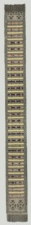 Sash, 17th-18th century. Poland, 17th-18th century. Brocade; silk and metal; overall: 436.7 x 28 cm