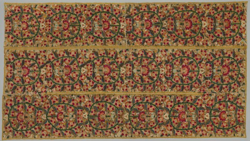 Four Borders from a Bedspread, 1700s. Greece, Epirus, Yaninna, 18th century. Embroidery: silk on