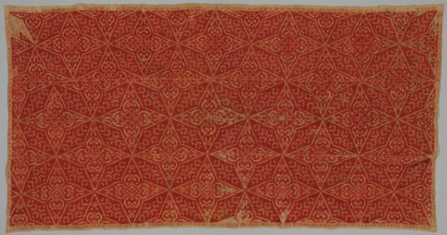 Bed Curtain, 1700s. Greece, Cyclades Islands, Naxos, 18th century. Embroidery: silk on linen tabby