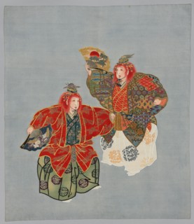 Embroidered and Resist-Dyed Fabric, late 1800s-early 1900s. Japan, late 19th-early 20th century.