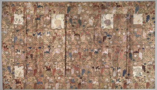 Buddhist Priest Robe, 1700s-1800s. Japan, 18th-19th century. Silkwith supplementary weft, brocaded;