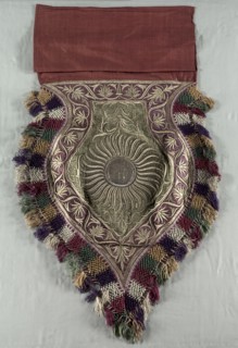 Embroidered Fragment, 1700s or 1800s. India, 18th or 19th century. Embroidery; gold on velvet;