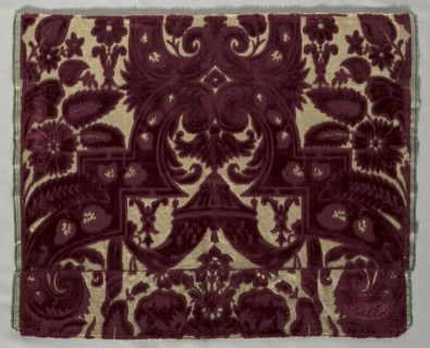 Length of Velvet, 1600s. Italy, Genoa, 17th century. Velvet (cut and uncut); silk and flat gold