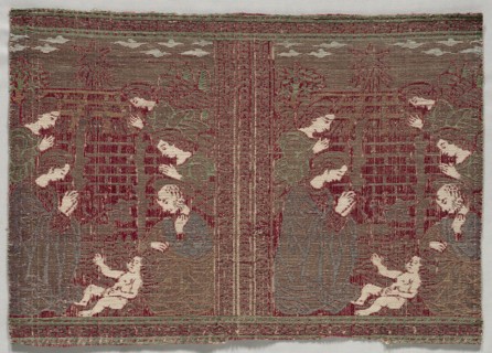 Woven Strip for Ecclesiastical Parameters, early 1500s. Italy, Florence, early 16th century. Lampas