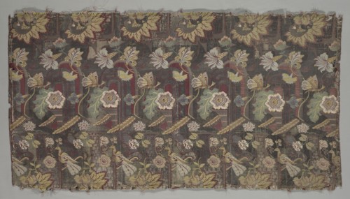 Length of Brocade, late 1600s. Italy, late 17th century. Plain compound twill, brocaded; overall: