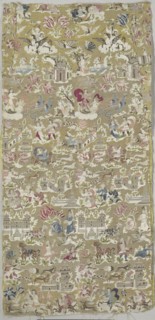 Gold Brocade, 17th century. Spain, 17th century. Brocade; silk and metal; average: 115 x 55.9 cm
