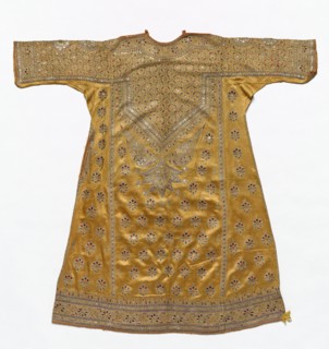 Woman's Blouse (Pairan), 1800s. India, Cutch, 19th century. Embroidery, silk thread on silk ground;
