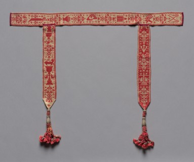 Knitted Bible Mark (Two of Four), 18th-19th century. Spain, 18th-19th century. Knitted silk;