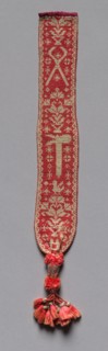 Knitted Bible Mark (Four of Four), 18th-19th century. Spain, 18th-19th century. Knitted silk;