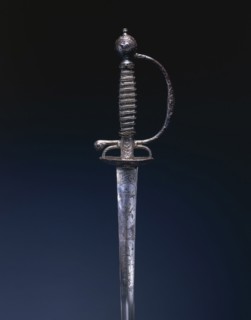 Small Sword, c.1770-1780. France, 18th century. Steel; chiseled relief decoration; blade engraved;