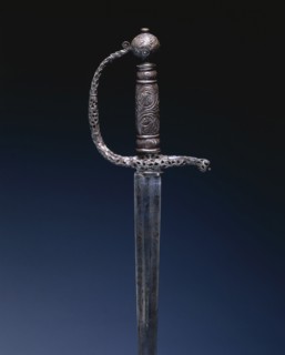 Small Sword, c. 1650. England, 17th century. Steel, pierced, chiseled, and engraved; overall: 93.5