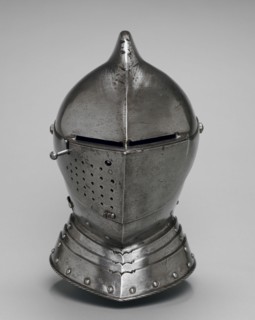 Helmet, c. 1560 - 1580. Germany, Saxony, 16th century. Steel; overall: 34.5 x 32 x 22 cm (13 9/16 x